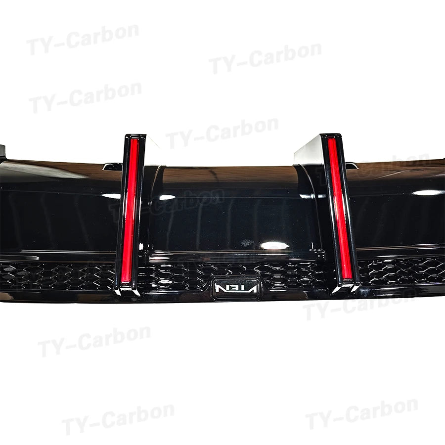 For BMW X5 G05 Rear Bumper Diffuser Lip Body Kit Exhaust Guard