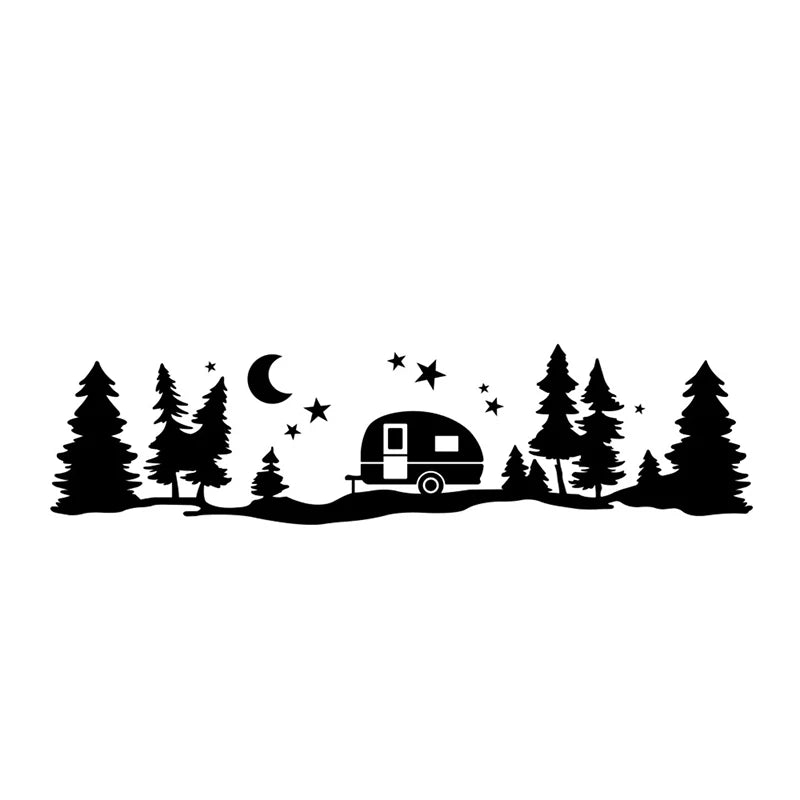 Trees Forest Vinyl Body Decal Sticker SUV Rv Van