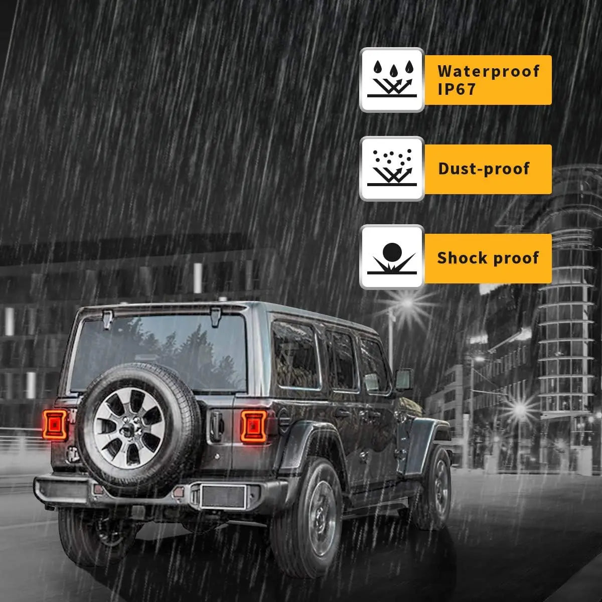 For Jeep Wrangler Jl Jlu 2018-2020 Vland yab-mr-0314 504W Tail