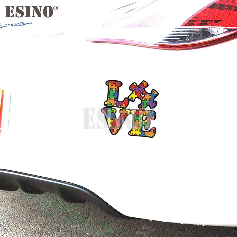 For Autism Theme Creative Decorative Adhesive Love Pvc