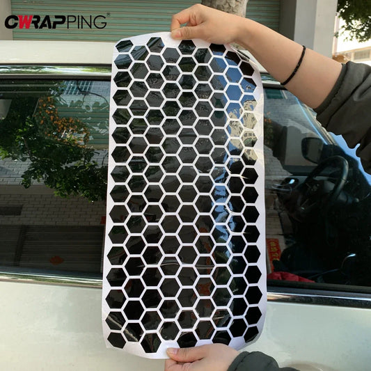For Auto Exterior Customization Honeycomb Vinyl Stickers