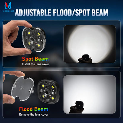 Mictuning Pods Rock Underglow Chassis Trucks Suvs IP68 Waterproof