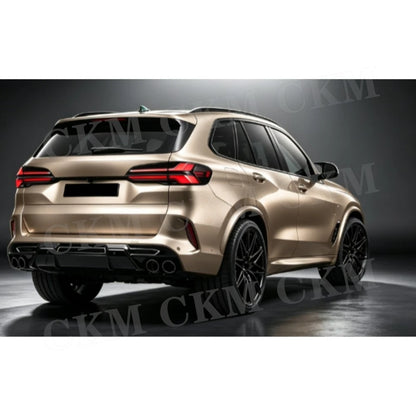 For BMW F95 X5M F96 X6M Real Dry Carbon Fiber Rear Bumper Lip