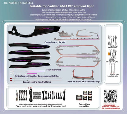 For Cadillac 2016-2024 XT5 LED Interior Accessorie Dynamic