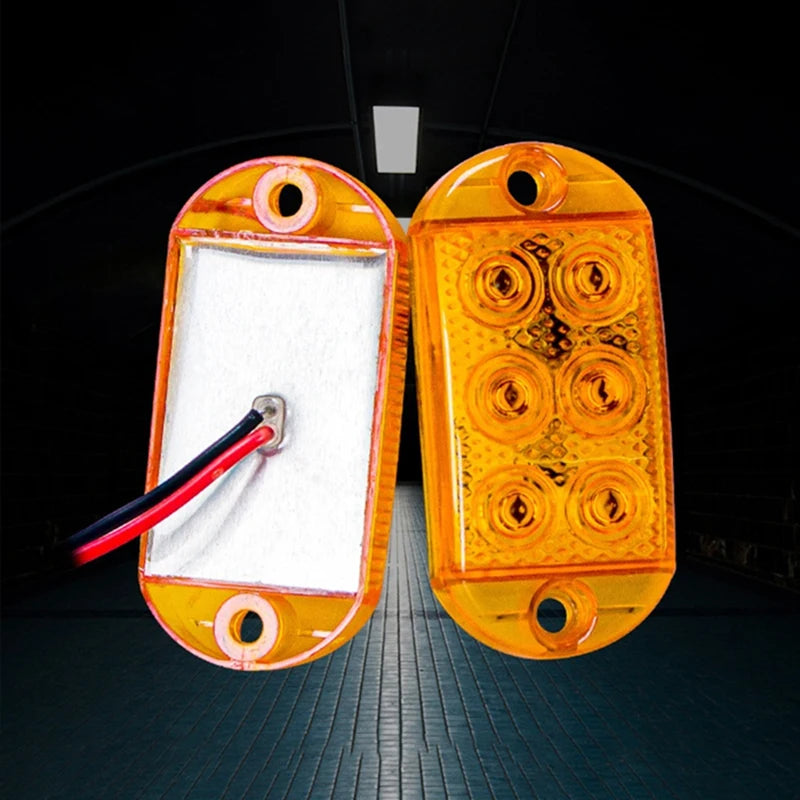 2PCS high-brightness Waterproof Strobe Flash Warning 12-80v Rv