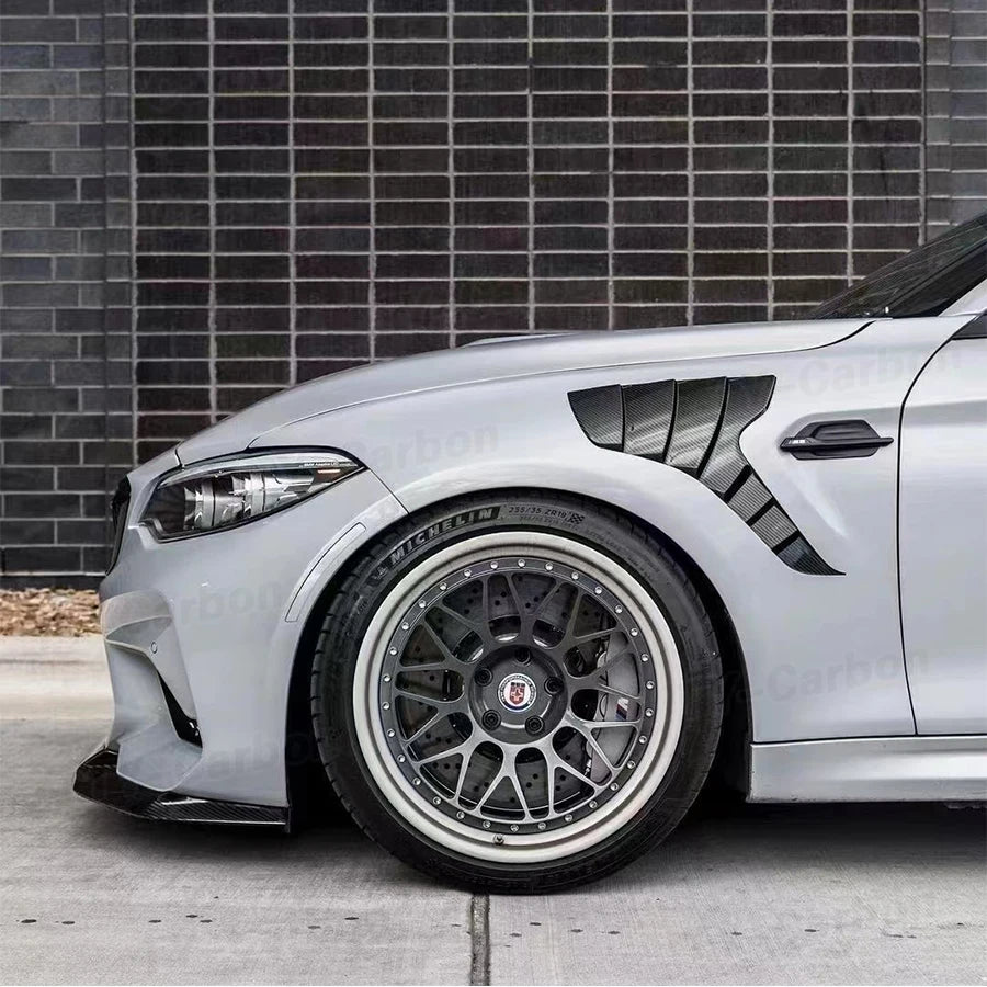For BMW 2 Series F87 M2 Dry Carbon Fiber Front Side Fenders M2C