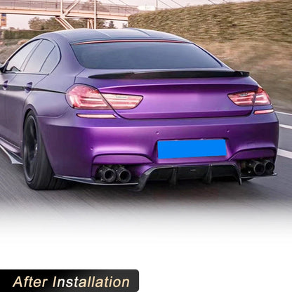 For BMW 6 Series F06 F12 Full Carbon Fiber Rear Bumper Diffuser