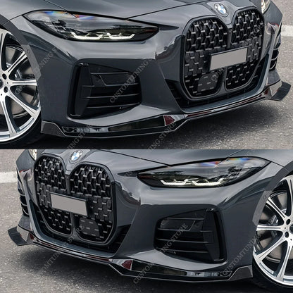 For BMW G22 G23 G24 G26 M Sport Mp Front Bumper Lip Splitter