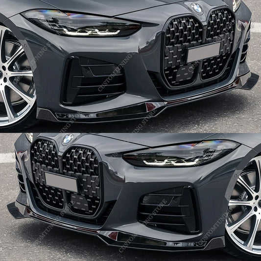 For BMW G22 G23 G24 G26 M Sport Mp Front Bumper Lip Splitter
