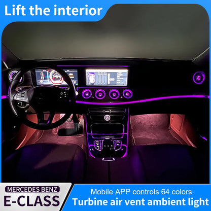 For Mercedes Benz W213 Ambient Light Air Conditioner Turbine