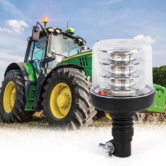 For Trialer Agricultural Beacon Yellow 1PC Strobe Truck Roof