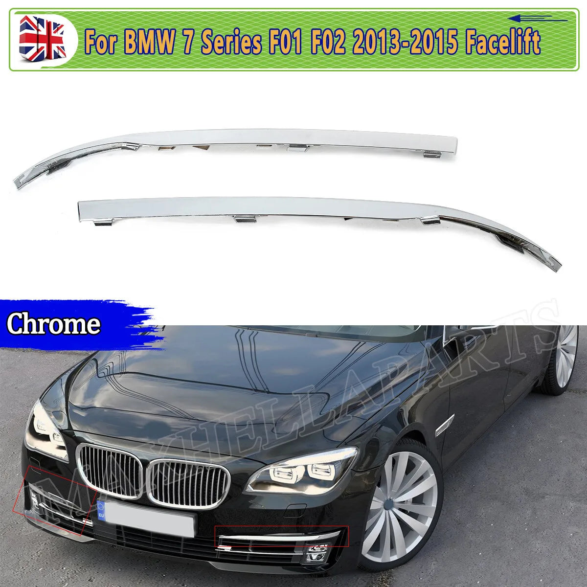 For BMW F01 F02 7 Series Front Fog Frame 730I 714I 2013 2014
