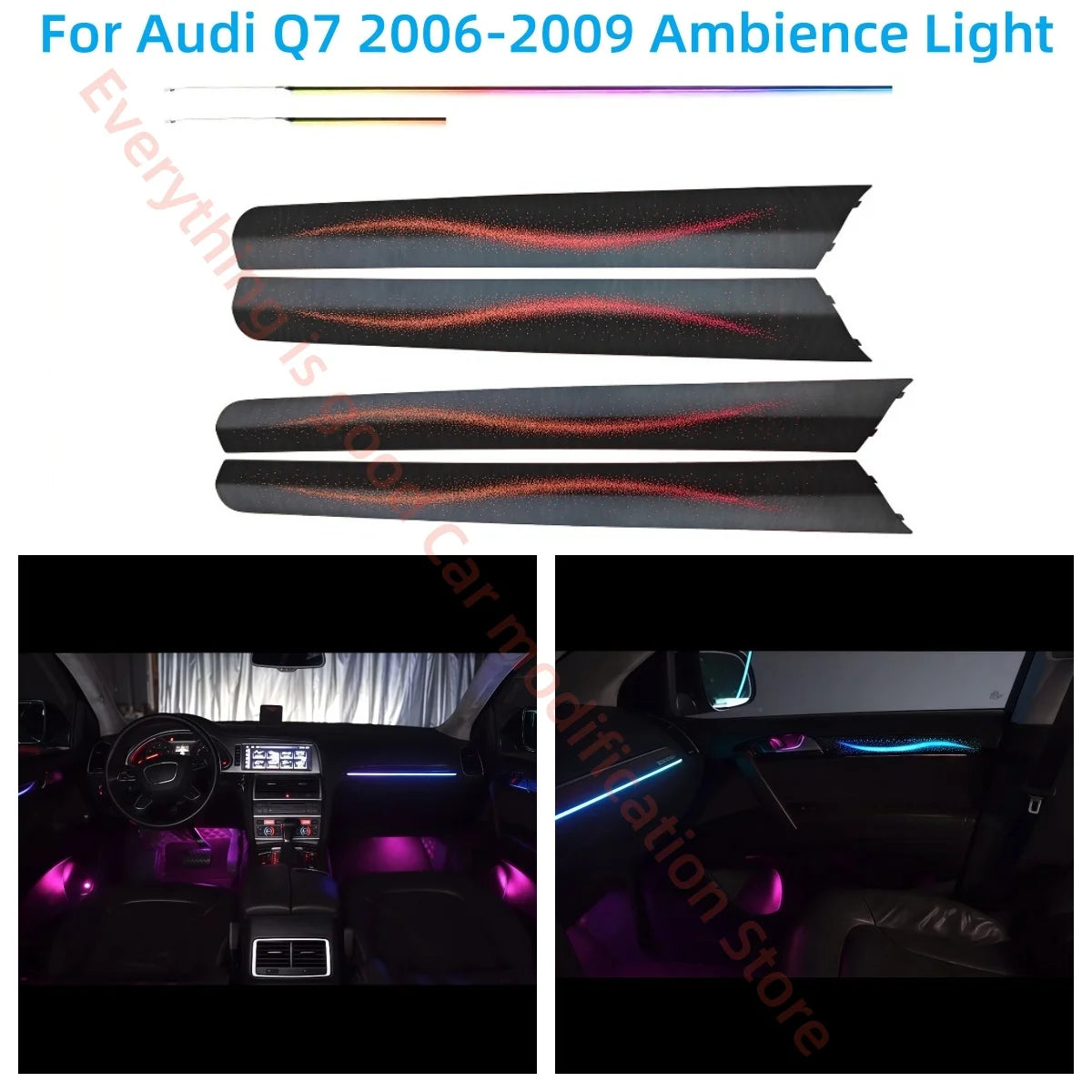For Audi Q7 2006-2009 Atmosphere Lamp Rhd Mold Panel Interior