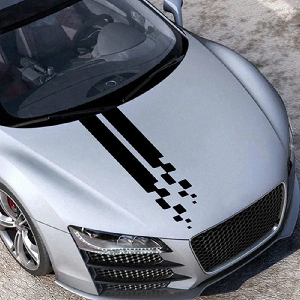 For Personalized Stripe Hood Stickers Automobiles Supplies Cover