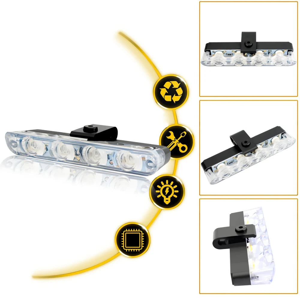 Set 12V Strobe Grille Ambulance Flashing Switch Red White
