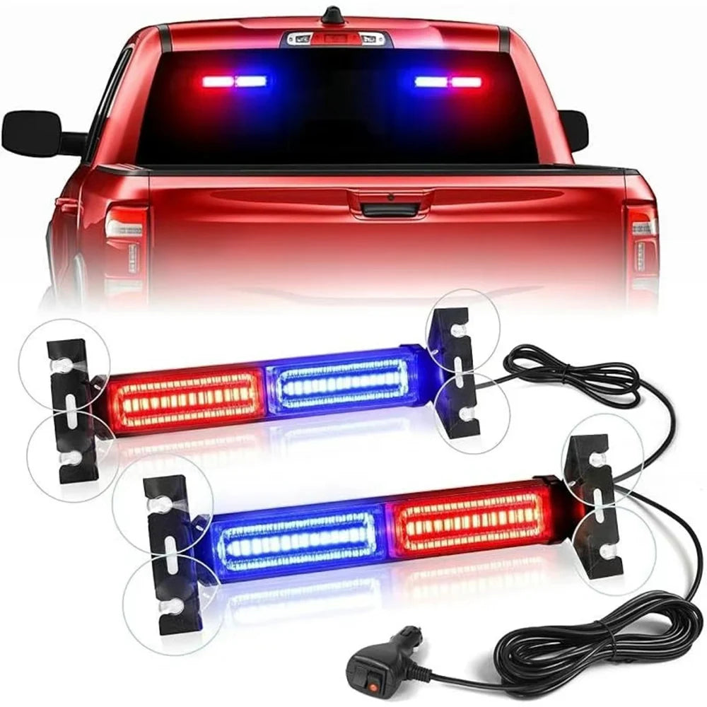 For Emergency Flash Warning Lamp Windshield 2-in-1 12V 24V