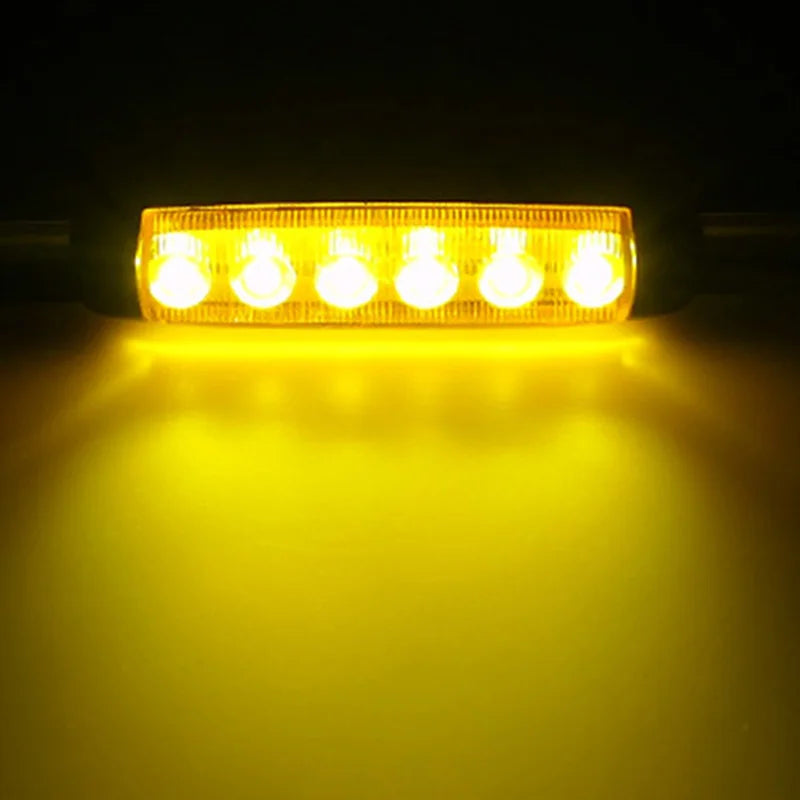 10PCS 24V Side Marker External Warning Tail Signal Brake