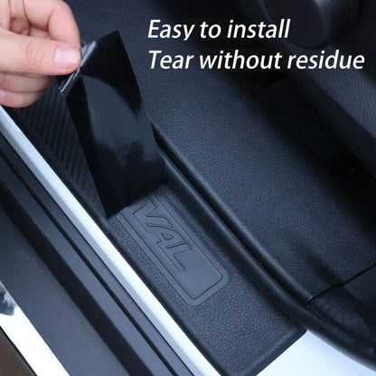 3D Carbon Fiber Sticker Waterproof Door Sill Protector Bumper