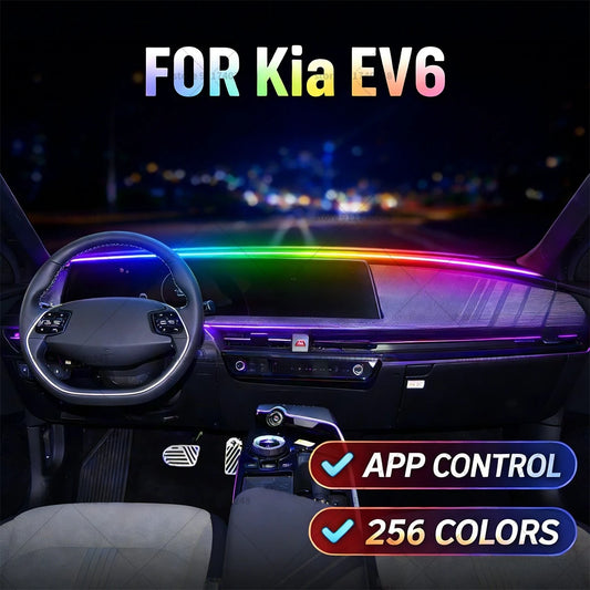 For Kia EV6 Automotive Decoration Light Strip Colorful Acrylic
