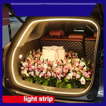 LED Car Trunk Light Strip For BMW I3 I3S Rear Boot Light Auto Automatic Induction Atmosphere Light Modification Interior