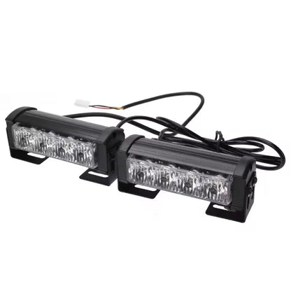 For Motorcycle Vehicle Pair 4LED Emergency Strobe Bar Warning