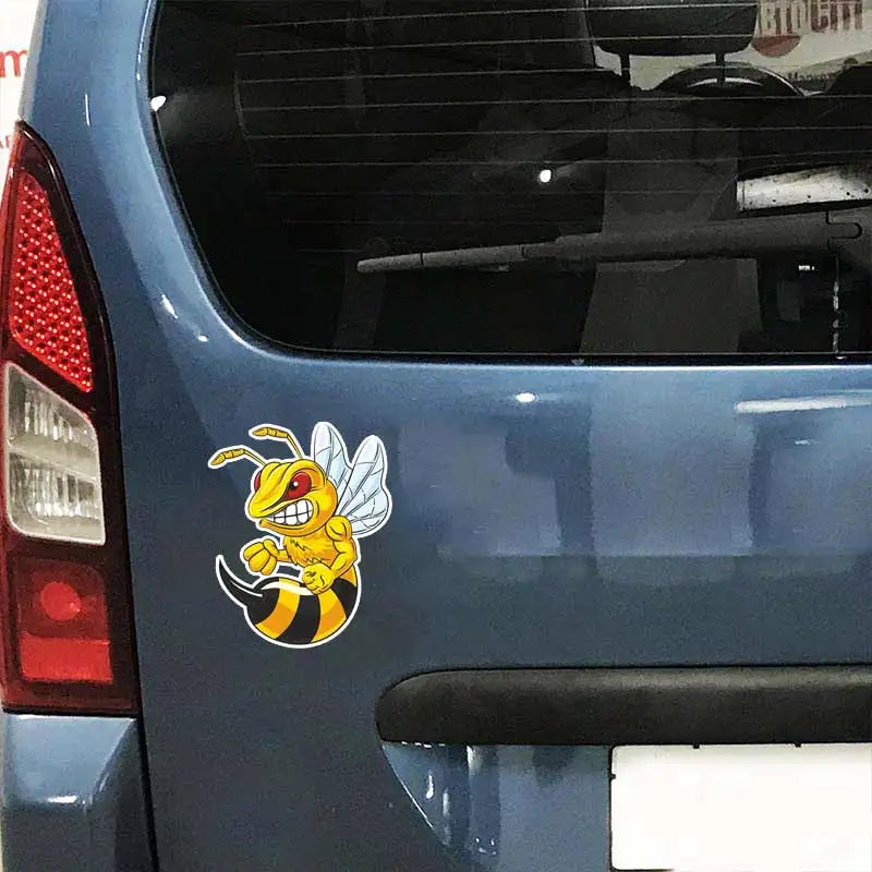 Angry Wasp Bumblebee Sticker Vinyl Decal Waterproof Rear Window