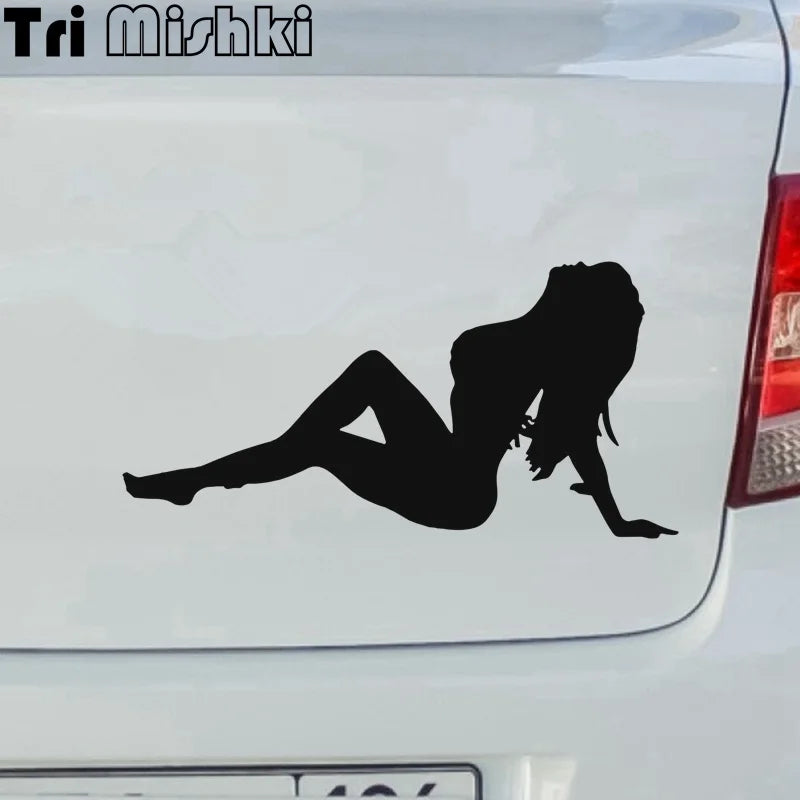 Tri Mishki H1616 Sexy Girl Silhouette Sticker Vinyl Decals