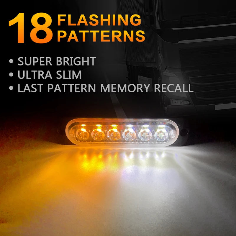 Truck Warning Strobe Supplies Bar Beacon Emergency Flashing 12V
