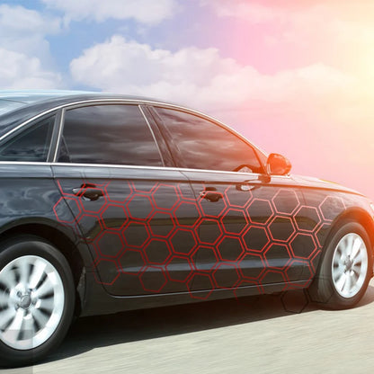 Graphics Honeycomb Open Sticker Decor Tuning Side