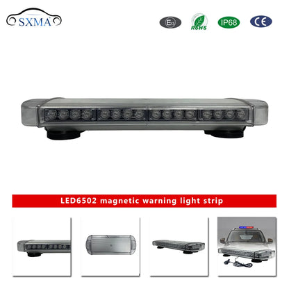 For Outdoor Lantsun led6502 Blue Red Traffic Strobe Warning