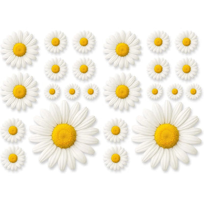 For Automotive Motocycle Home Decor Laptops 24PCS Daisy Vinyl