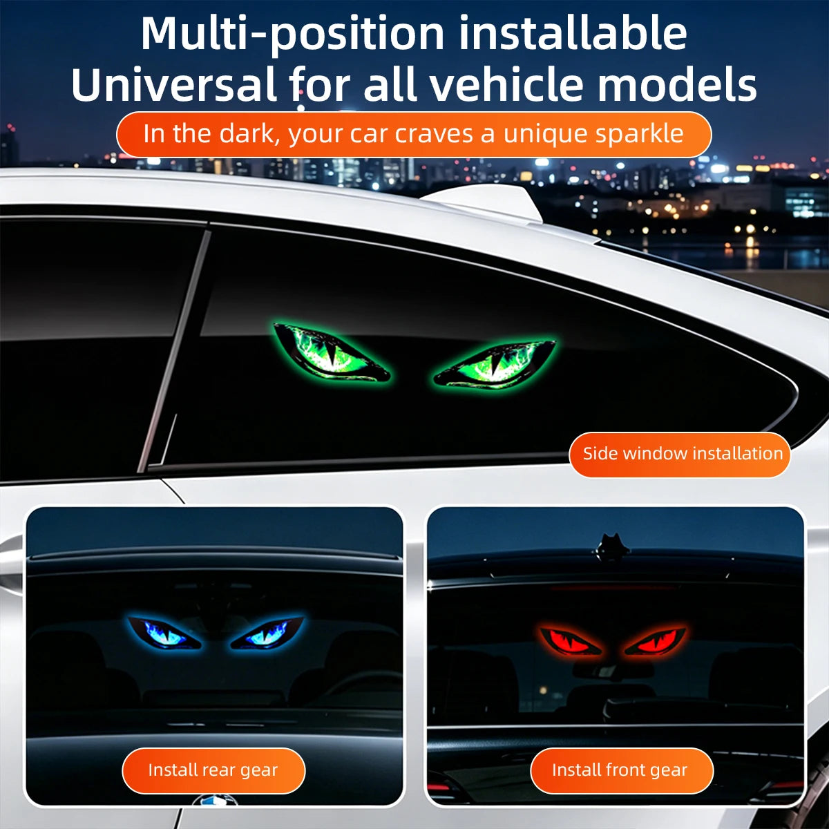 Solar Creative Devil S Eye Cold Flash Warning Dynamic