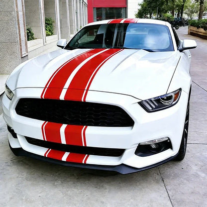For Vehicle Bonnet Roof Body Exterior Racing Stripe Hood Decal