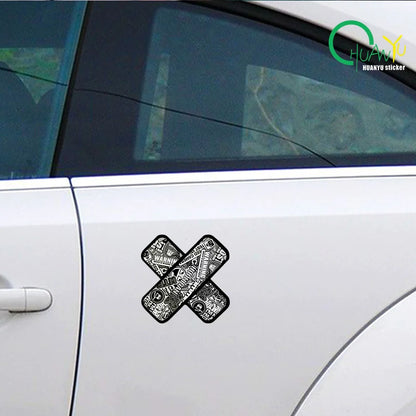 Creative Patch Block Scratches Sticker Brand Graffiti Bandage
