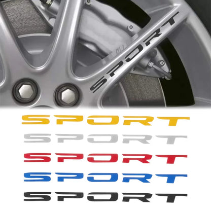 4PC Sport Decal Sticker Wheels Rims Racing Stripes Stickers