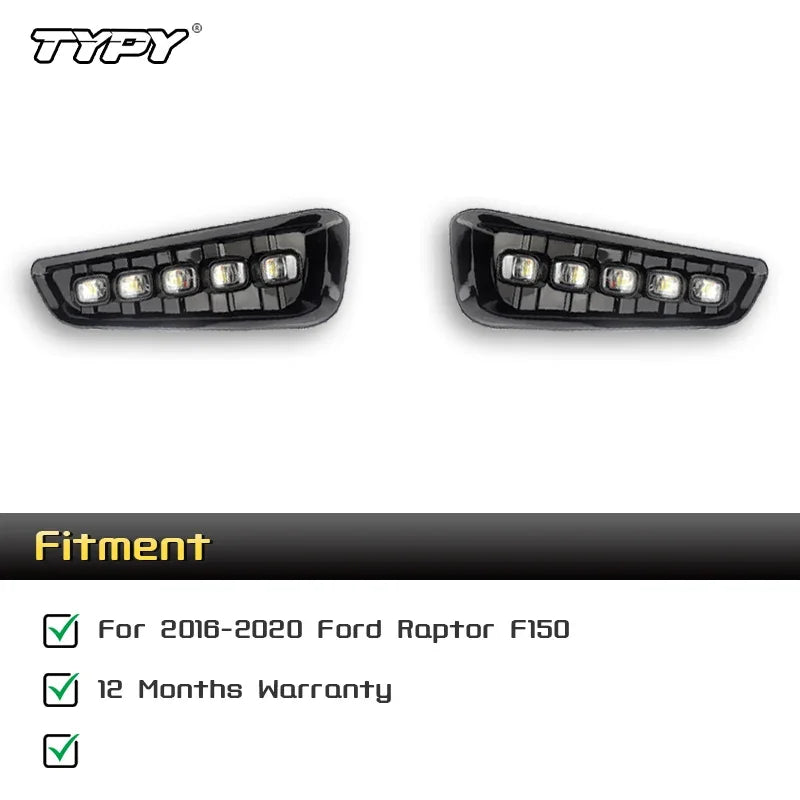 For Ford Raptor Svt F150 2016-2020 Typy Fog Daytime Running