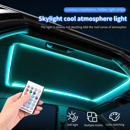 Sunroof Strip Ambient Remote APP Control USB Roof Panoramic