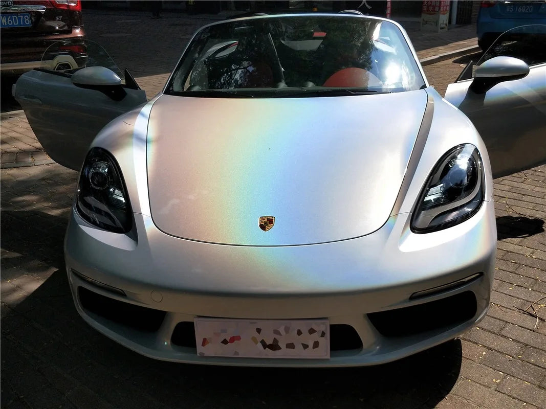 Premium Flip Psychedelic Rainbow Chrome Glossy Vinyl Wrap Film