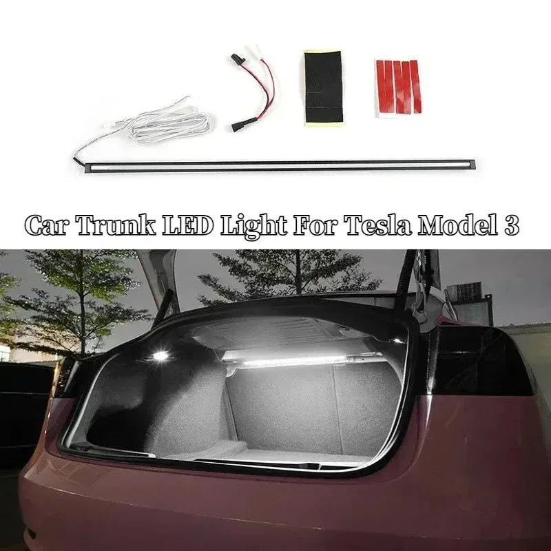 For Tesla Model 3 Trunk Trim Strip 2019-2022 Trunk Lighting