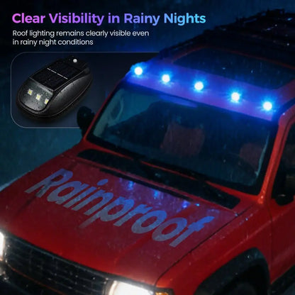 Solar Roof RGB Strobe Trucks SUV Wireless No Drill