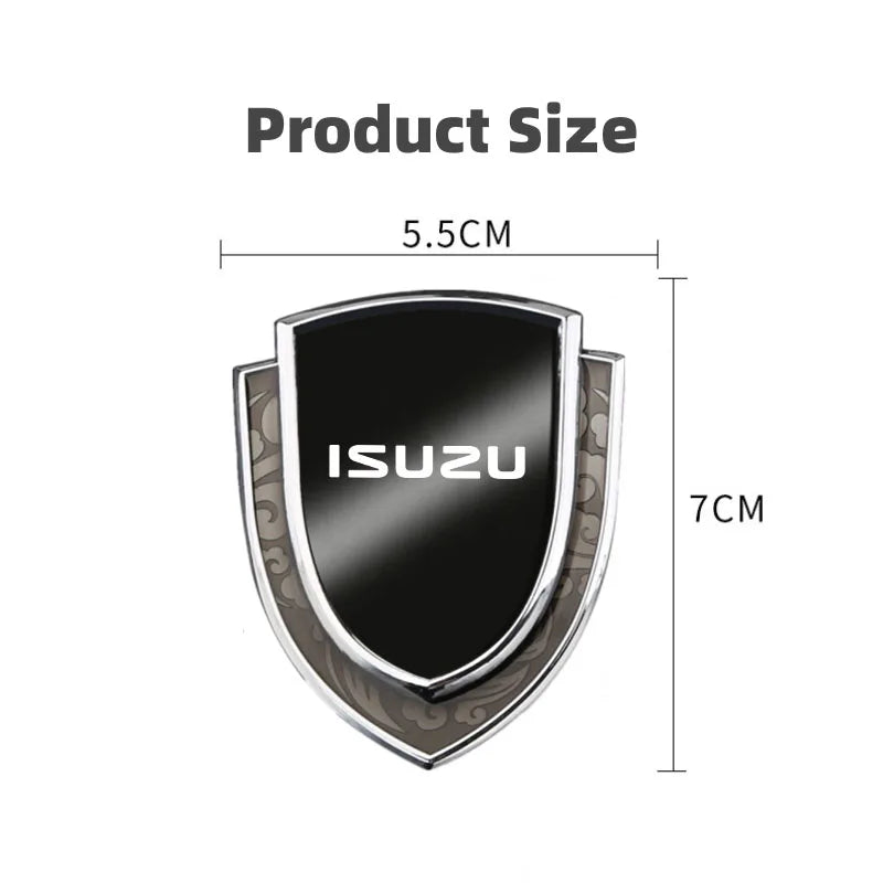 For Isuzu D-MAX D Max Dmax Metal Shield Emblem Side Fender Body