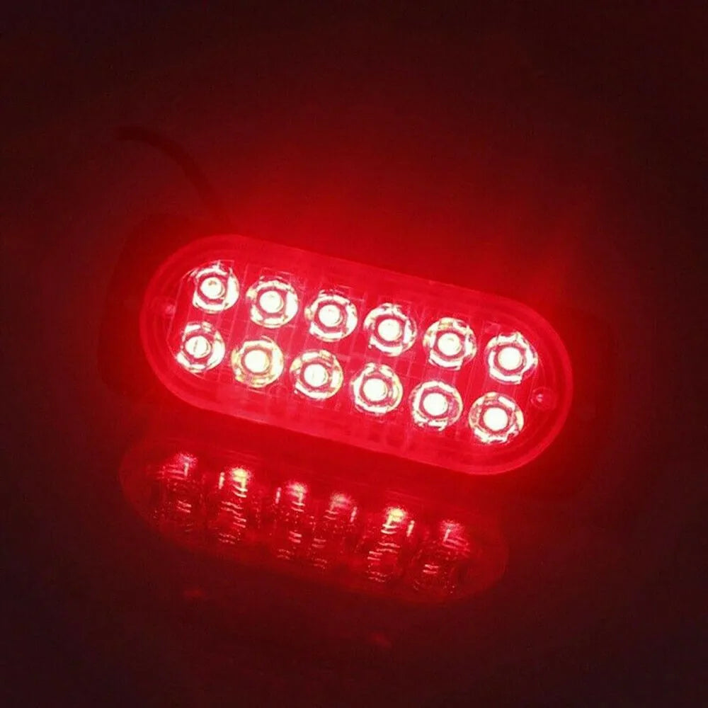 2PCS Urgent 12V 24V Strobe Warning Truck Van Bus