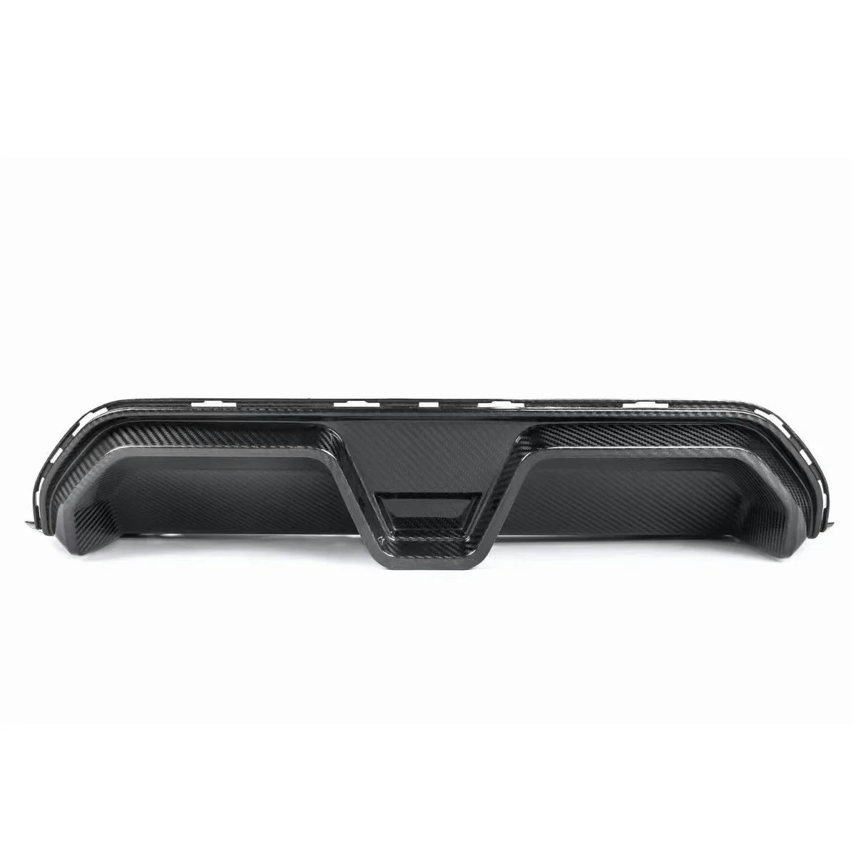 For BMW Real Dry Carbon Fiber Rear Bumper Diffuser Lip Spoiler