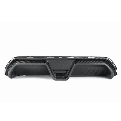 For BMW Real Dry Carbon Fiber Rear Bumper Diffuser Lip Spoiler