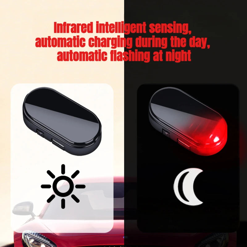 solar-powered anti-theft Warning Wireless Strobe Simulated