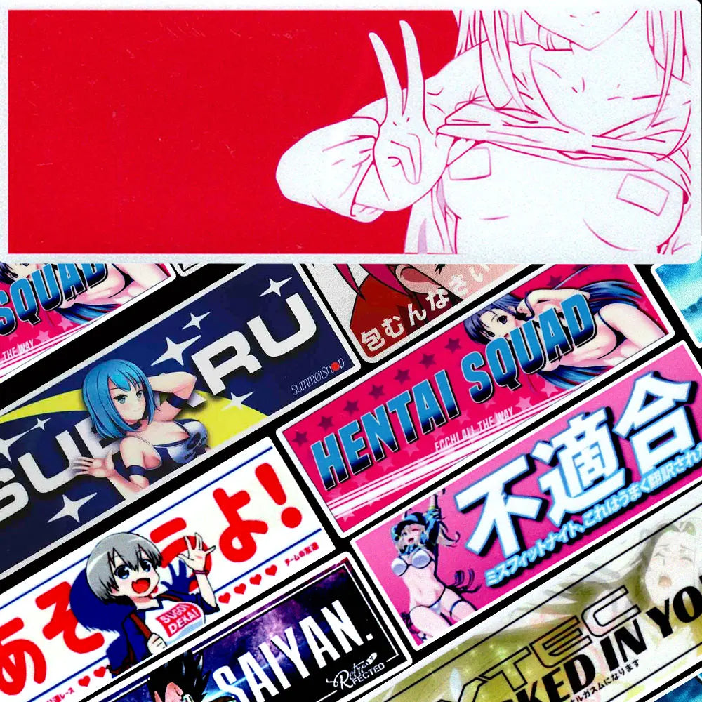For BMW Audi Peugeot Volkswagen Jdm Anime Girl Sticker