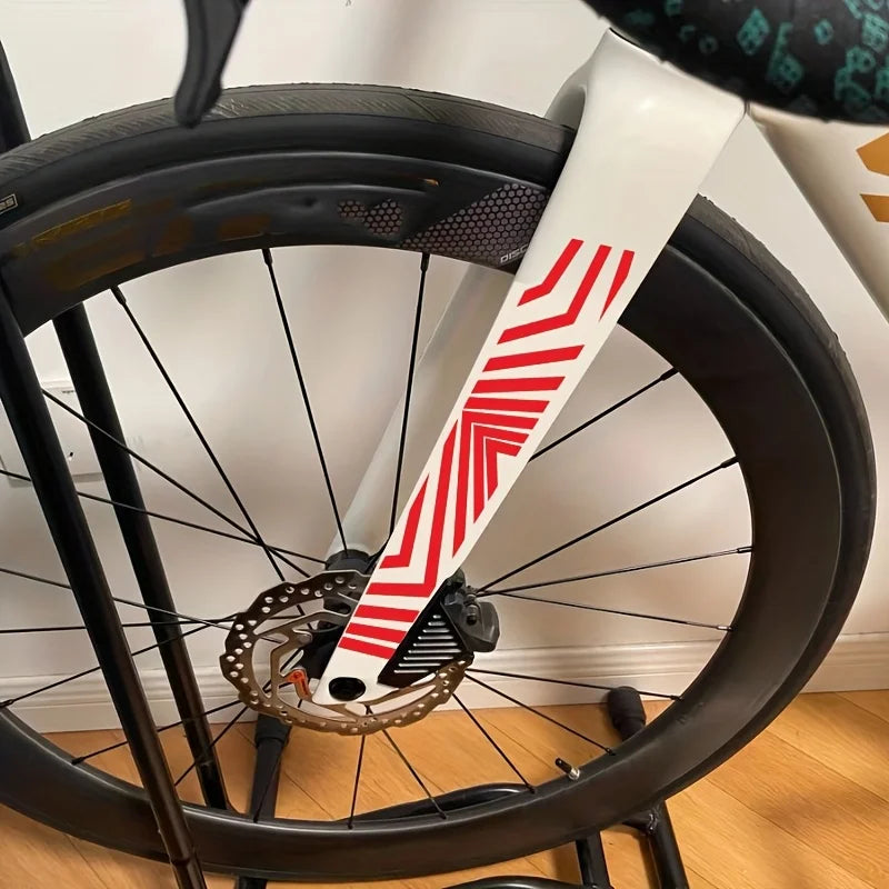 2D Flat Sticker Bicycle Motorcycle Glossy Surface Colorful Design