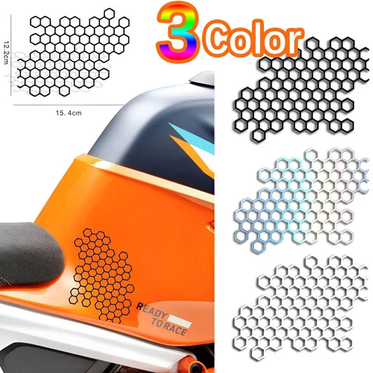 Fashion Honeycomb Stickers Decal Waterproof Sunscreen Vinyl