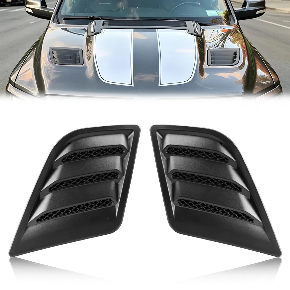 For 2019 2020 2021 2022 Dodge 2PCS Left Right Black Front ABS