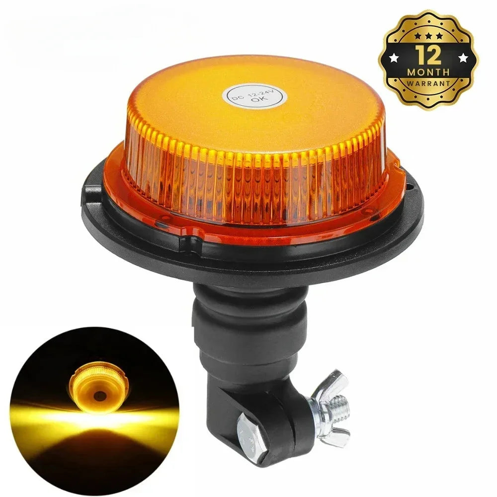 12V 24V Emergency Strobe Set Amber Warning Flashing Beacon